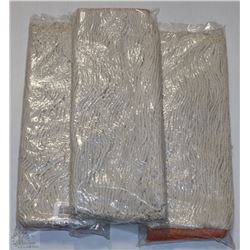 LOT OF 3 CUT END MOP HEADS