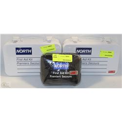 LOT OF 3 NORTH FIRST AID KITS