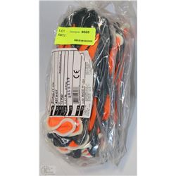 LOT OF 12 PAIRS OF ZORBIT DIPPED GLOVES