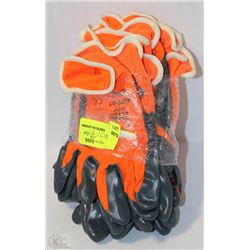 LOT OF 12 PAIRS OF ZORBIT DIPPED GLOVES