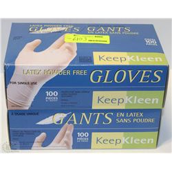 LOT OF 2 BOXES OF KEEP KLEEN LATEX POWDER FREE