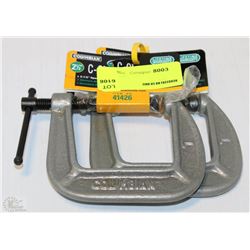 LOT OF 2 COLUMBIAN 2 1/2" C-CLAMPS