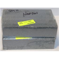 LOT OF 10 NORTON KNIFE SHARPENING BLOCKS