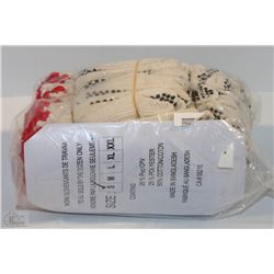 LOT OF 12 PAIRS OF SMALL WORK GLOVES