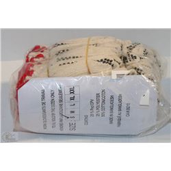 LOT OF 12 PAIRS OF SMALL WORK GLOVES