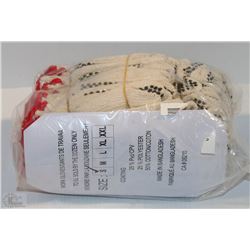 LOT OF 12 PAIRS OF SMALL WORK GLOVES