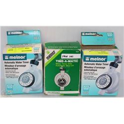 LOT OF 3 MELNOR TIME-A-MATIC AUTOMATIC WATER TIMER