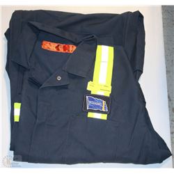 PAIR OF RED CAP REFLECTIVE COVERALLS SZ 56R