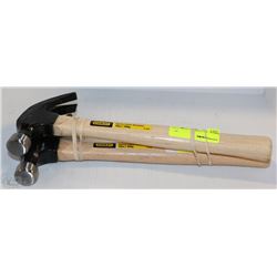 2 STANLEY CURVE CLAW HAMMERS