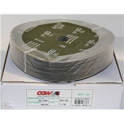 2 BOXES OF CGW GRINDING DISCS 7"X7/8"