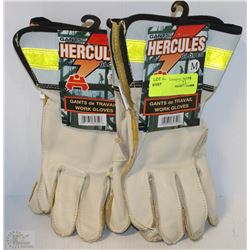 2 PAIRS OF GANTS HERCULES GLOVES SIZE M