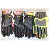 Image 1 : 4 PAIRS WORK GLOVES, 1 PAIR IS CONDOR SZ L OIL &