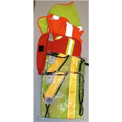 BOX WITH SAFE & SOUND SZ L REFLECTIVE VESTS