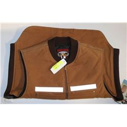 TOUGH DUCK 2XL BROWN INSULATED VEST