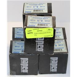 LOT OF 6 PAPCO HEXAGON NUTS M12 (670-012)