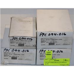 LOT OF 4 K&D PRATT 5/16 HEAVY NUTS HHN516
