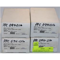 LOT OF 4 PAPCO 5/16X3-1/2 CAP SCREWS (5000-457)