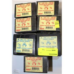 LOT OF PAPCO 7/8 CONELOK LOCK NUTS & 5/8 NYLON