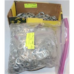 LARGE LOT OF ASSORTED SIZED FLAT WASHERS