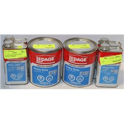 LOT OF LEPAGE HEAVY DUTY CONTACT CEMENT