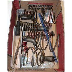 BOX OF ASSORTED SPRINGS AND MORE