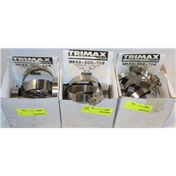 LOT OF 3 BOXES OF TRIMAX 2-1/4" - 3-1/8" PIPE