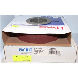 LOT OF 2 SHOP ROLLS INCL SAIT & MERIT BOTH 2"X50YD