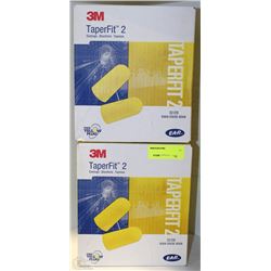2 BOXES OF 3M TAPERFIT 2 EAR PLUGS
