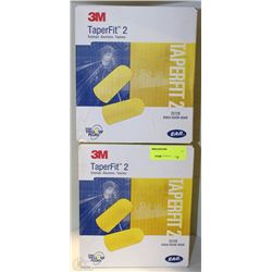 2 BOXES OF 3M TAPERFIT 2 EAR PLUGS