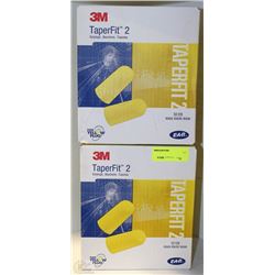 2 BOXES OF 3M TAPERFIT 2 EAR PLUGS