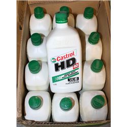 CASE OF 12 CASTROL HD 40 SAE 40 MOTOR OILD