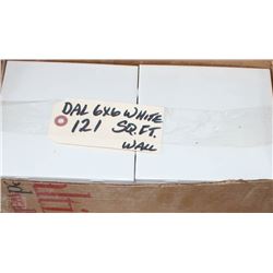 TILE 6X6 DAL WHITE WALL 121SQ.FT