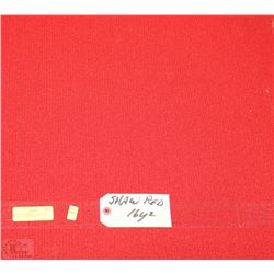 67) LOT OF CARPET TILE -16 SQ YARDS OF SHAW RED