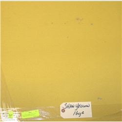 66) LOT OF CARPET TILE -16 SQ YARDS OF SHAW YELLOW