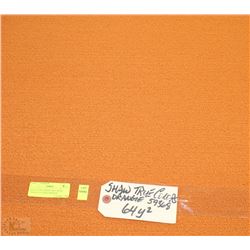 68) LOT OF CARPET TILE -64 SQ YARDS OF SHAW ORANGE
