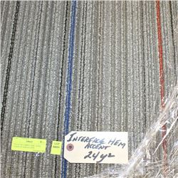 70) LOT OF CARPET TILE - 24 SQ YARDS OF HEM ACCENT