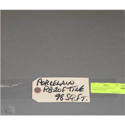 84) LOT OF TILE - 98 SQFT OF PORCELAIN 12X24