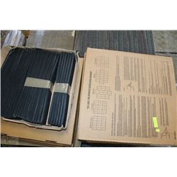 42) PALLET OF CARPET RUNNERS AND MISC CARPET TILES