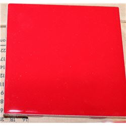 15) LOT OF TILE - 59 SQFT OF DAL 4X4 RED