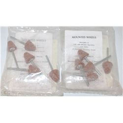 LOT OF NORTH PACE SETTER 5/8 MOUNTED WHEELS