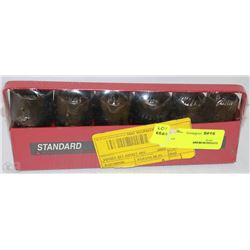 6PC STANDARD IMPACT SOCKET SET