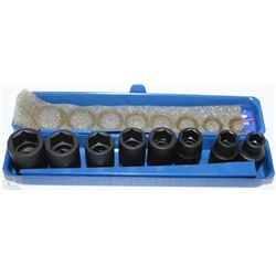 WESTWARD 9PC 3/8 DRIVE IMPACT SOCKET SET