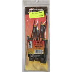 BONDHUS 10632 8PC BALL DRIVER TIP SET BSX8S INCH
