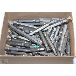 LOT OF 80 ASSORTED SCREW DRIVER BITS