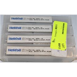 LOT OF 4 HELICOIL 16X2 ST.FL PLUG TAP