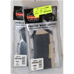 LOT OF 2 ERGODYNE PROFLEX WRIST SUPPORTS SMALL