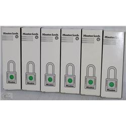 LOT OF 6 MASTERLOCK PAD LOCKS