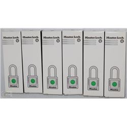 LOT OF 6 MASTERLOCK PAD LOCKS