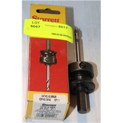 STARRETT A2 ARBOR WITH 1/4" HSS PILOT DRILL