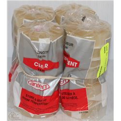 LOT OF FOUR 8PK CANTECH CLEAR TAPE LENGTH 66M